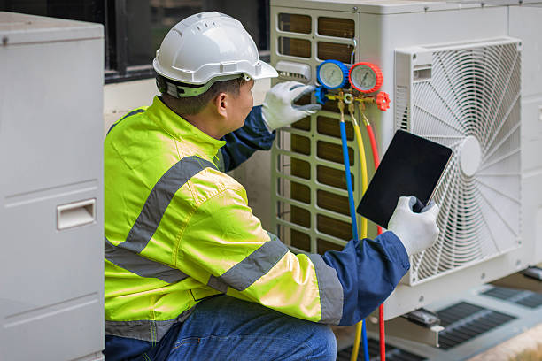 Professional Ductwork Repair technician working in Newfane, NY
